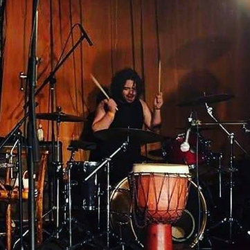 Teddy Trower Playing Drums