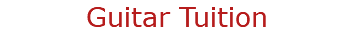 Guitar Tuition
